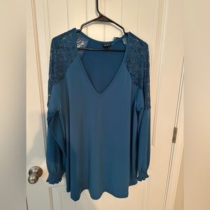 Torrid Lace Shoulder Dress Blouse. NWT.  Size 2.